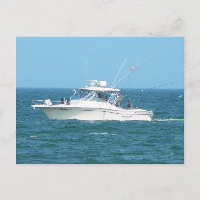 Charter Fishing Boat Postcard (Front)