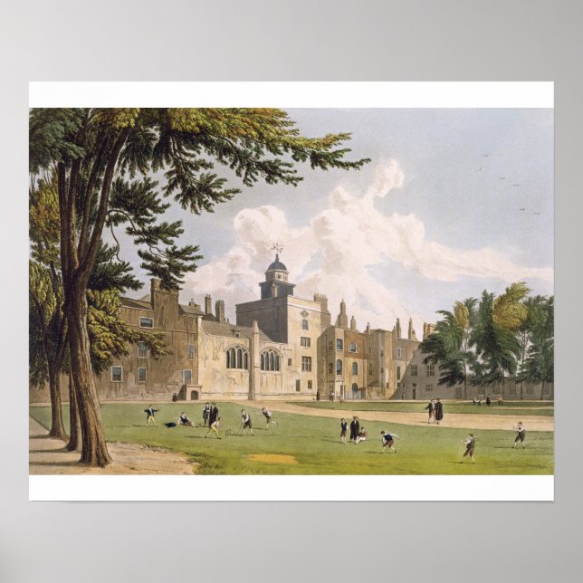 Charter House from the Play Ground, from 'History Poster (Front)