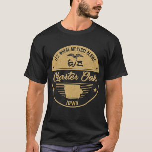 Charter Oak Iowa It's Where my story begins T-Shirt