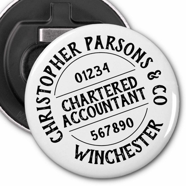 Chartered Accountant Bottle Opener (Creator Uploaded)