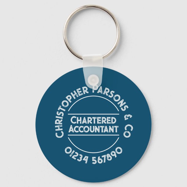 Chartered Accountant Keychain (Front)