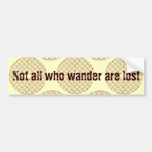 Chartres Labyrinth Pearl Bumper Sticker