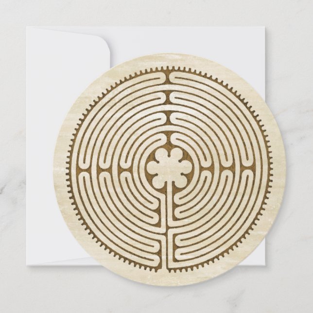 Chartres Labyrinth - Spiritual Symbol Antique 1 (Front)