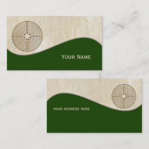 Chartres Labyrinth - Spiritual Symbol Antique 1 Business Card