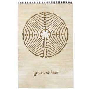Chartres Labyrinth - Spiritual Symbol Antique 1 Calendar