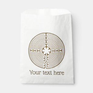 Chartres Labyrinth - Spiritual Symbol Antique 1 Favour Bags