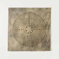 Chartres Labyrinth - Spiritual Symbol Antique 1