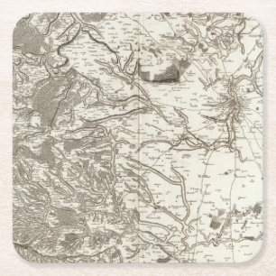 Chartres Square Paper Coaster