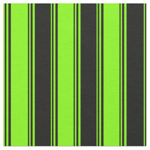 Chartreuse and Black Pattern Fabric