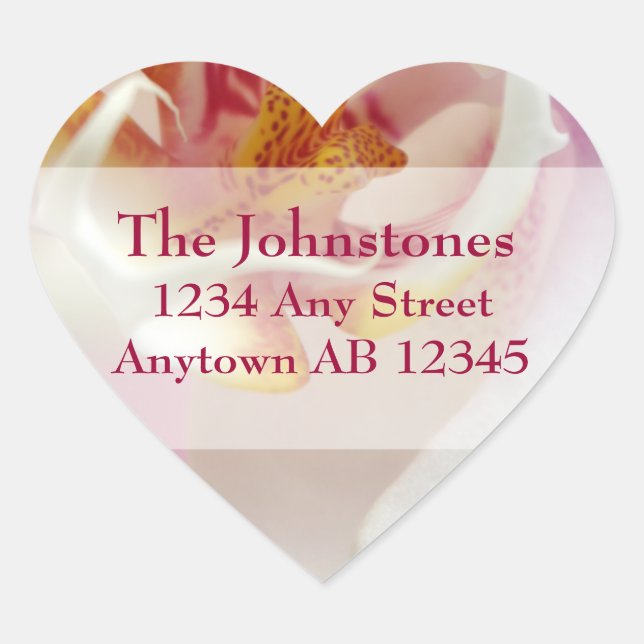 Chartreuse and White Orchid Wedding Address Label (Front)