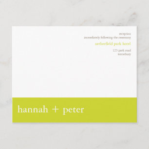 Chartreuse Banner :: Reception Invitation