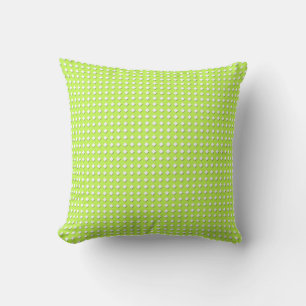 Chartreuse Bright Lime Green Pattern - Diamonds Cushion