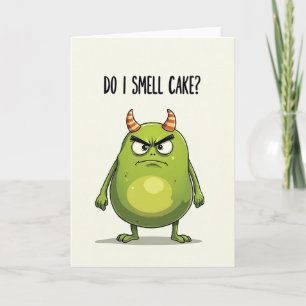 Chartreuse Creature Birthday Card