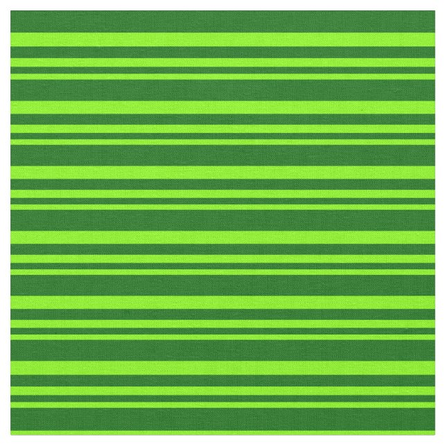 Chartreuse & Dark Green Coloured Pattern Fabric (Close Up)