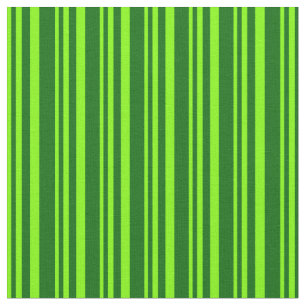 Chartreuse & Dark Green Striped/Lined Pattern Fabric