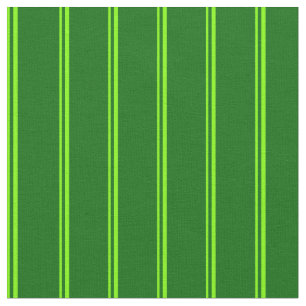 Chartreuse & Dark Green Stripes/Lines Pattern Fabric