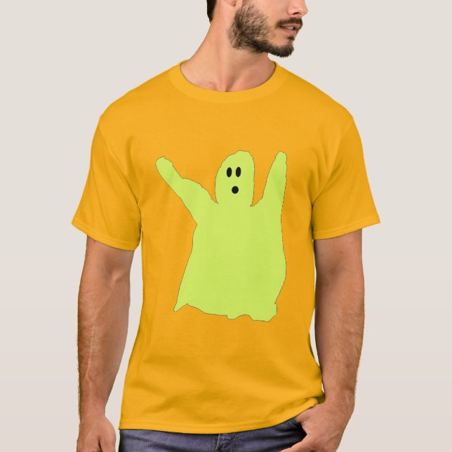 Chartreuse Ghostie apparel T-Shirt (Front)