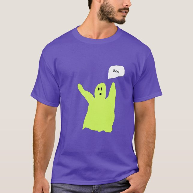 Chartreuse Ghostie Boo apparel T-Shirt (Front)