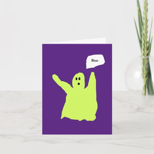 Chartreuse Ghostie Boo card (Front)