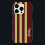 Chartreuse Green and Burgundy Stripes Pattern  iPhone 16 Pro Case<br><div class="desc">Protect your phone in style with this Chartreuse Green and Burgundy Stripes Pattern iPhone 16 Pro Case, designed for a bold, modern, and fashion-forward look. The striking combination of vibrant chartreuse green and deep burgundy creates a dynamic striped design that stands out while maintaining a sleek aesthetic. Built for everyday...</div>