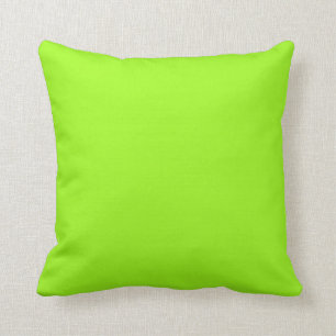 Chartreuse Green Background on a Pillow
