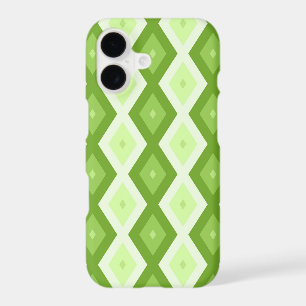 Chartreuse green diamond pattern