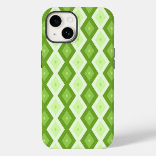 Chartreuse green diamond pattern Case-Mate iPhone 14 case