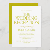 Chartreuse Green Modern Wedding Reception Party