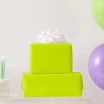 Chartreuse Green Solid Colour Wrapping Paper<br><div class="desc">Solid colour wrapping paper rolls in a variety of 2024 colours.
Available from the smallest to the largest size rolls.
Perfect for special gifts of colours your person likes,  birthdays, 
anniversaries and even weddings.</div>