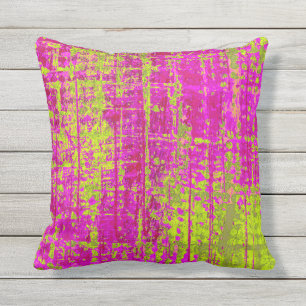 Chartreuse Kiss Outdoor Cushion