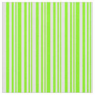 Chartreuse & Light Cyan Striped Pattern Fabric