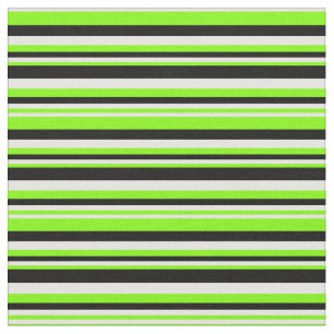 Chartreuse, Mint Cream, and Black Coloured Pattern Fabric