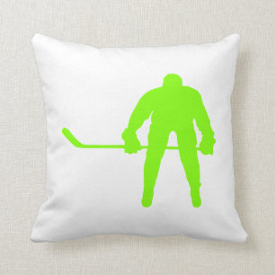 Chartreuse, Neon Green Hockey Cushion