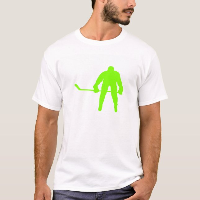 Chartreuse, Neon Green Hockey T-Shirt (Front)