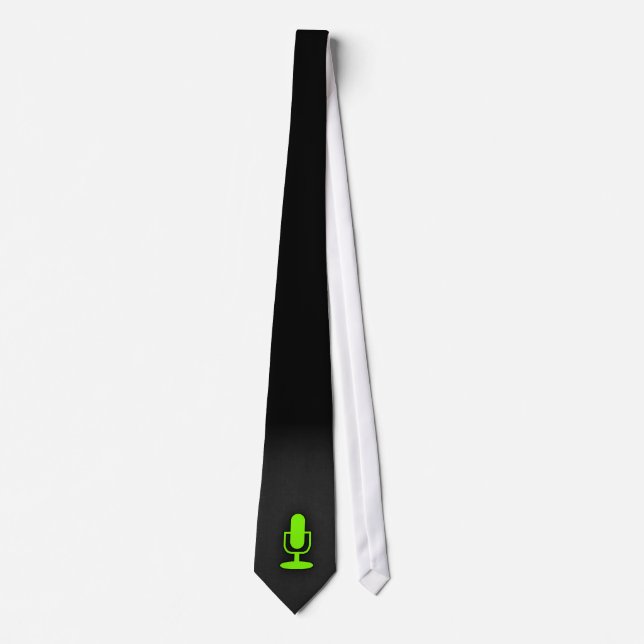 Chartreuse, Neon Green Microphone Tie (Front)