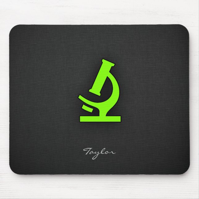 Chartreuse, Neon Green Microscope Mouse Pad (Front)