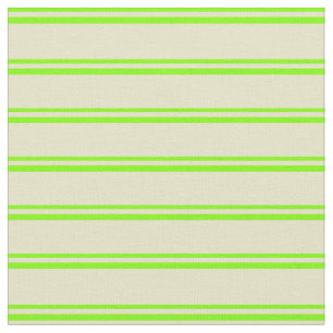 Chartreuse & Pale Goldenrod Lines Fabric