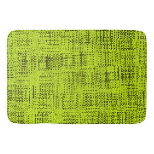 Chartreuse Tweed Bath Mat