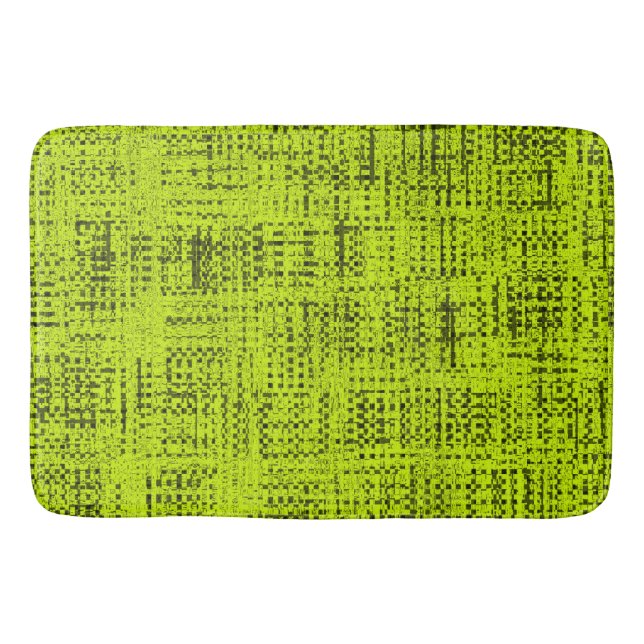 Chartreuse Tweed Bath Mat (Front)