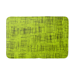 Chartreuse Tweed Bath Mat