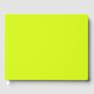 Chartreuse Yellow Guest Book