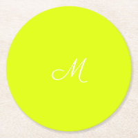 Chartreuse yellow - monogrammed