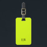 Chartreuse Yellow solid colour Luggage Tag<br><div class="desc">Chartreuse Yellow solid colour. Modern colour, </div>