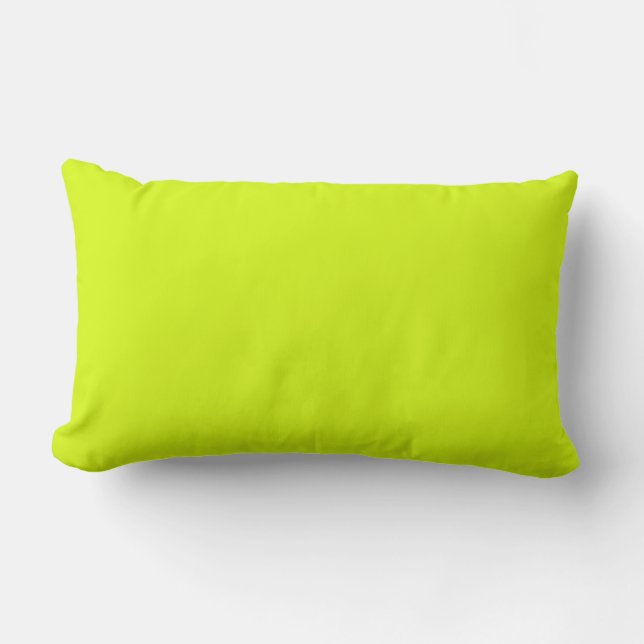  Chartreuse Yellow (solid colour)  Lumbar Cushion (Front)
