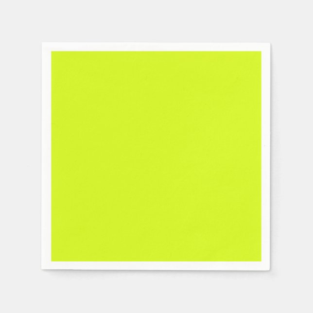 Chartreuse Yellow solid colour Napkin (Front)