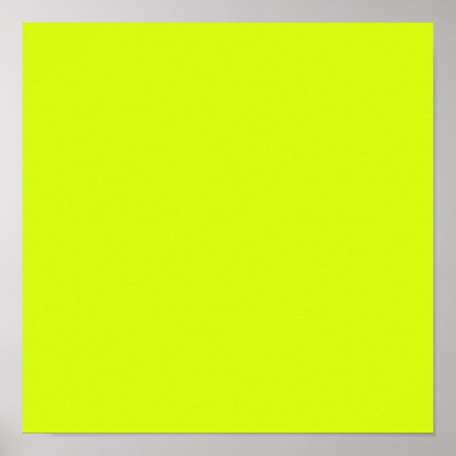 Chartreuse Yellow (solid colour)  Poster (Front)