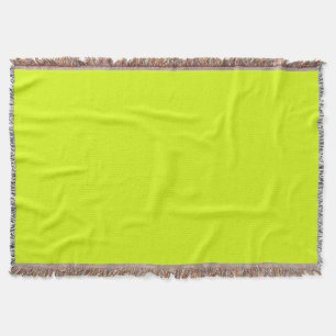  Chartreuse Yellow (solid colour)  Throw Blanket