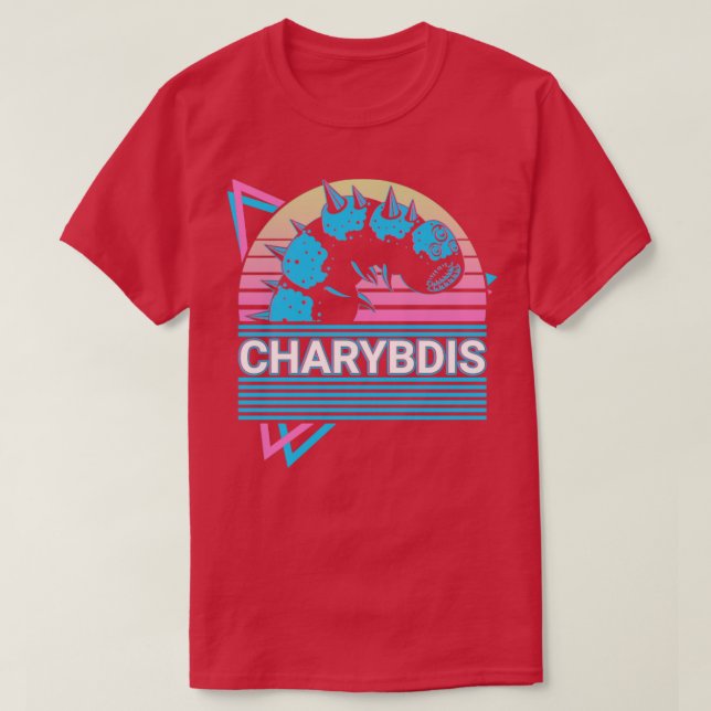 Charybdis Greek Mythology Ancient Sea Monster Retr T-Shirt (Design Front)