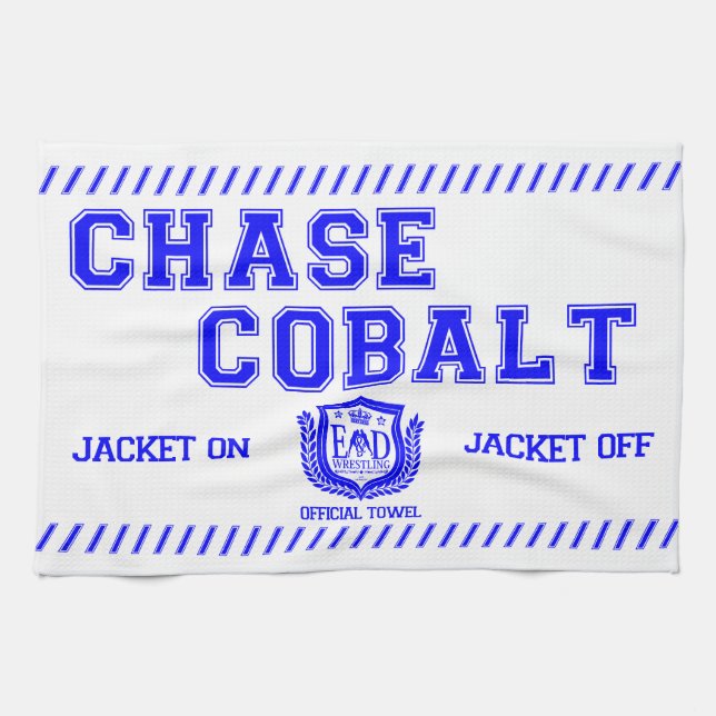 Chase Cobalt Tea Towel (Horizontal)