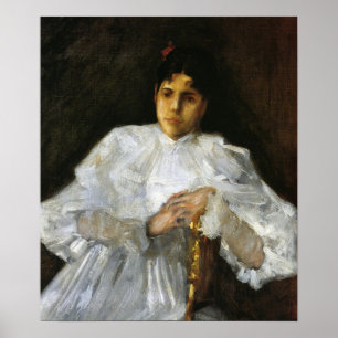 Chase - Girl In White 1890 Poster
